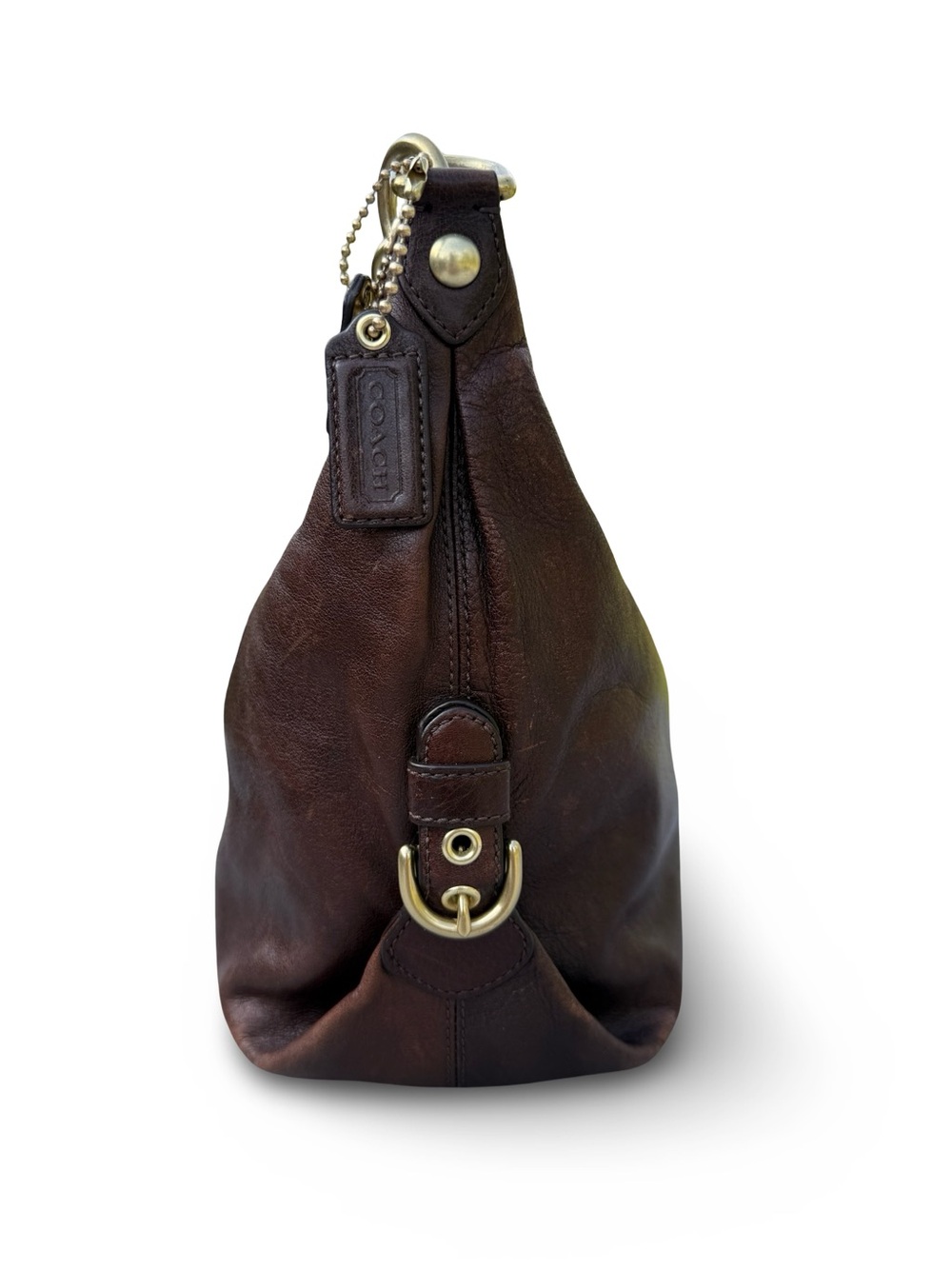 Coach #14304 Dark Brown Madison Hailey Hobo - Picture 3 of 14